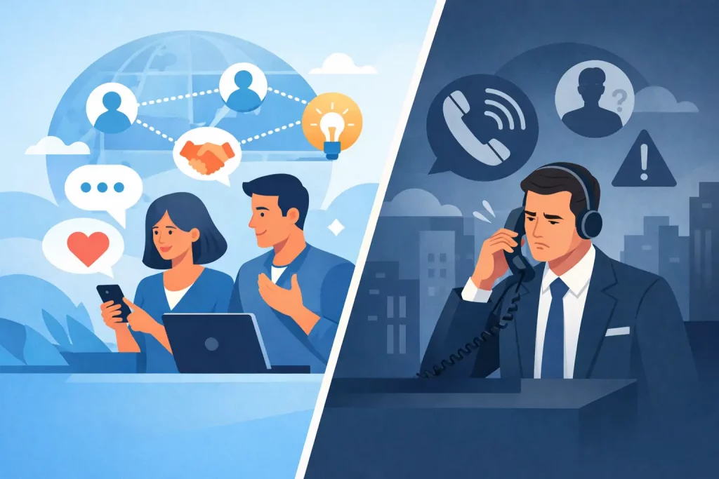 Social Selling versus Cold Calling im B2B
